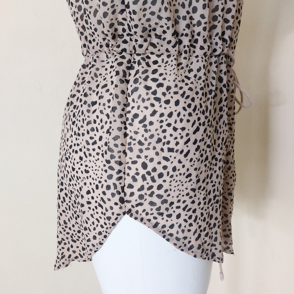Haute Fox 2X Womens Sheer Animal Print Lightweight Plus Size Jacket Cover Up - Picture 4 of 13